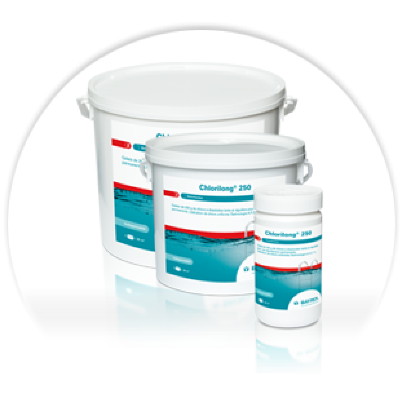 Langzaam oplosbare chloortabletten Chlorilong 200, 5 kg