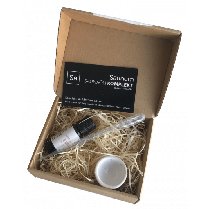 SAUNUM set met druiven etherische olie