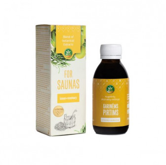 Plantaardige extractenmix voor sauna's met essentiële oliën van citroen en rozemarijn, 150 ml