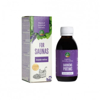 Plantaardige extractenmix voor sauna's met essentiële oliën van lavendel en citroenmelisse, 150 ml