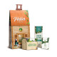 SAUNA SET in een geschenkdoos. Eucalyptus Essentiële Olie, Massage Honing EN Munt essentiële olie