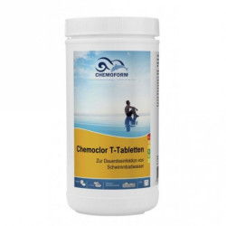Langzaam oplossend chloor CHEMOCLOR T-Tabletten 20 g, 1 kg  Langzaam oplossend chloor CHEMOCLOR T-Tabletten 20 g, 1 kg