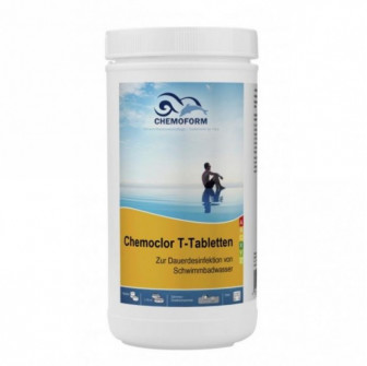 Langzaam oplossend chloor CHEMOCLOR T-tabletten 20 g, 1 kg