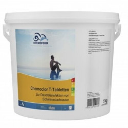 Langzaam oplossend chloor CHEMOCLOR T-Tabletten 20 g, 5 kg  Langzaam oplossend chloor CHEMOCLOR T-Tabletten 20 g, 5 kg