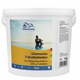 Langzaam oplossend chloor CHEMOCLOR T-Tabletten 200 g, 5 kg
