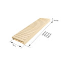 Saunabank, espen / els, 600x1600-2400 mm - 3