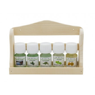 ELIGA geurset met houten wandplank