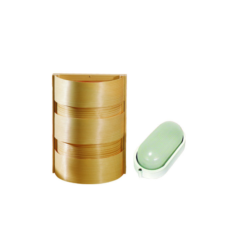 EOS lampen- en lampenkappenset voor sauna