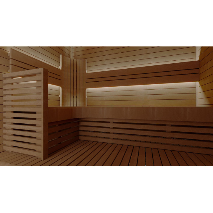 Rugleuning voor modulaire saunabanken, thermo-espen