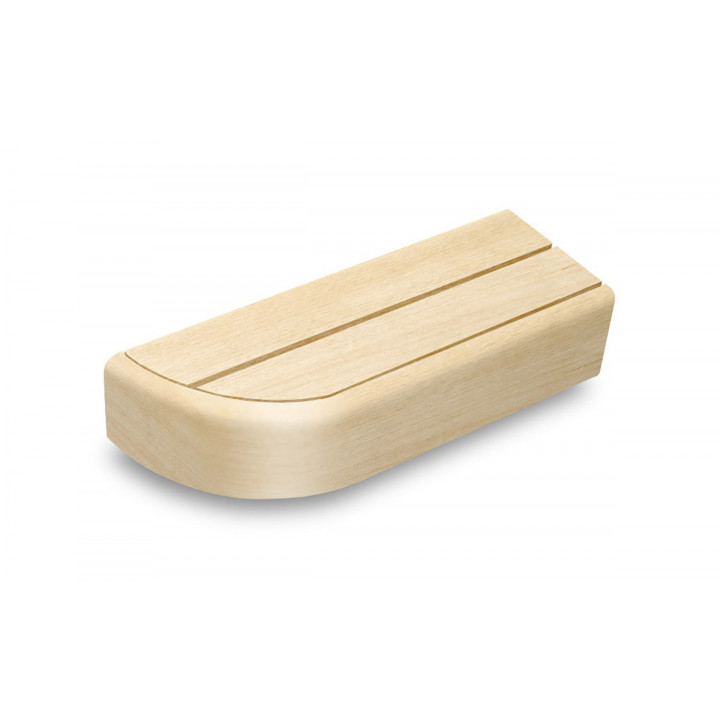 Eindelement voor modulaire saunabanken, Aspen, 600, links