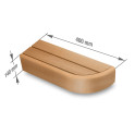 Eindbankelement voor modulaire saunabanken, Els - 2