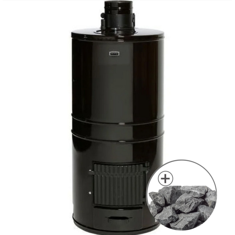 Houtgestookte saunakachel - AITO AK-57 met traditionele stenen