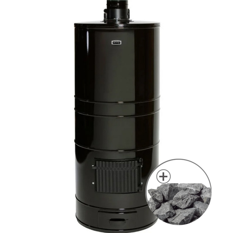 Houtgestookte saunakachel - AITO AK-57K, inclusief traditionele stenen