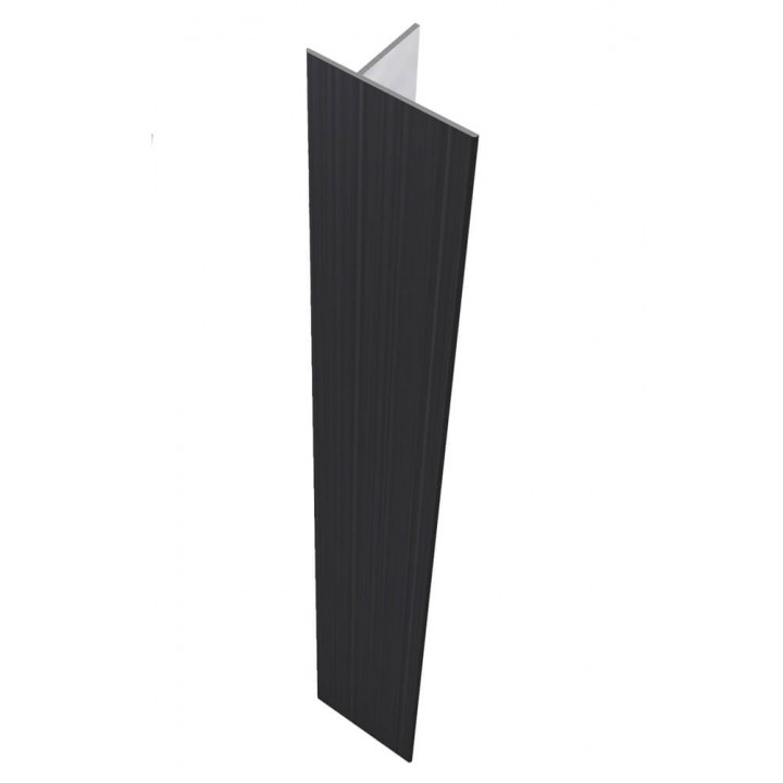 Harvia aluminium sierlijstset voor glazen deuren 9 × 19–21 cm, zwart