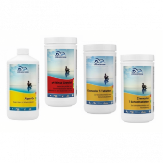 CHEMOFORM chemische kit voor zwembaden met papieren filterpatroon, klein