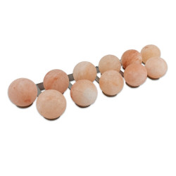 SAUFLEX Himalaya zoutballen, met houder, 11 stuks  SAUFLEX Himalaya zoutballen, met houder, 11 stuks