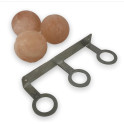 SAUFLEX Himalaya zoutballen, met houder, 3 stuks - 2