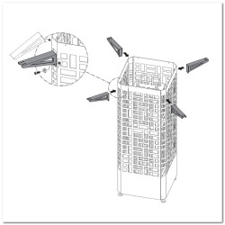 Montagebeugels voor de EOS Edge ovenbehuizing 