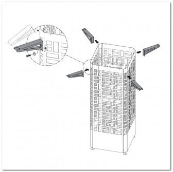 Montagebeugels voor de EOS Edge ovenbehuizing