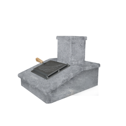 Stenen schoorsteenafwerking, Speksteen, 290 mm 