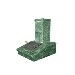 Afwerking stenen schoorsteen, serpentijn, 540 mm 