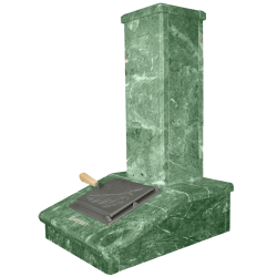 Afwerking stenen schoorsteen, serpentijn, 790 mm 