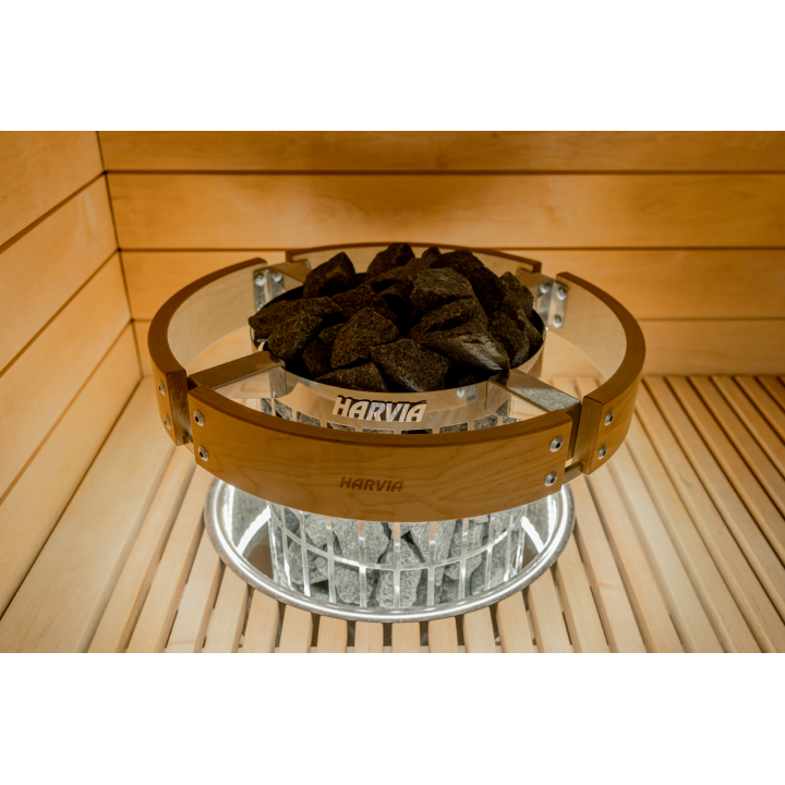 Veiligheidsleuning HPC3L - voor HARVIA Cilindro kachels LED, met verlichting