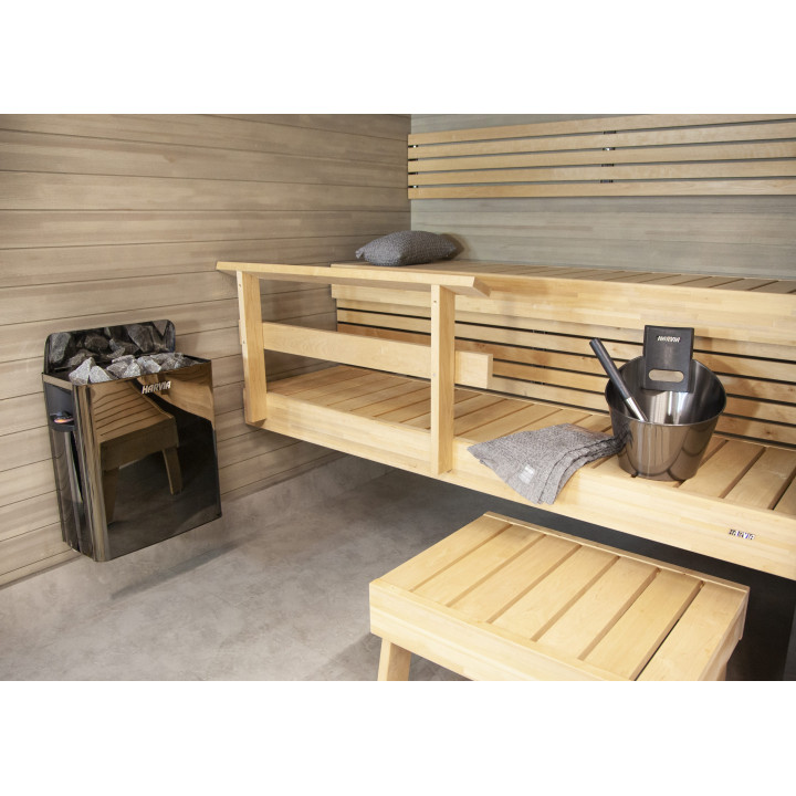 Elektrische saunakachel - HARVIA The Wall Black Steel SW60 6 kW