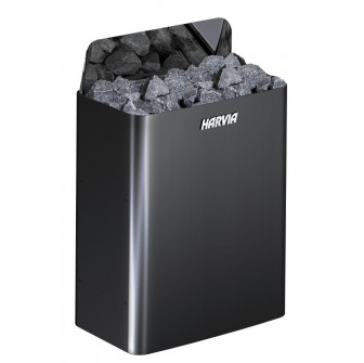 Elektrische saunakachel - HARVIA The Wall Black Steel SW60E 6 kW