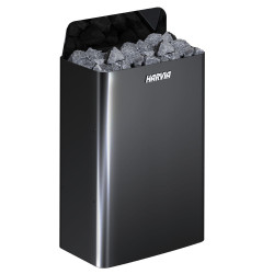 Elektrische saunakachel - HARVIA The Wall Black Steel SW90E 9 kW 