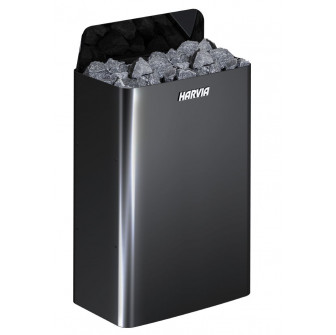 Elektrische saunakachel - HARVIA The Wall Black Steel SW90E 9 kW