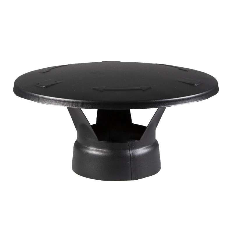 Reserveonderdeel voor kachels stalen schoorsteen HARVIA - Regenkap, zwart