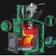 Houtgestookte saunakachel GEFEST - GFS ZK 25 (P) in raster