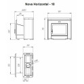 Houtgestookte saunakachel - NOVA HORIZONTAAL 18 - 6