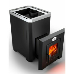 Houtgestookte saunakachel - NOVA KLASSIK 26 met glazen deur 