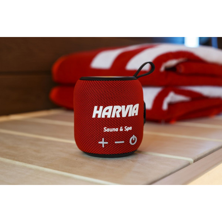 Waterbestendige saunaluidspreker HARVIA, rood