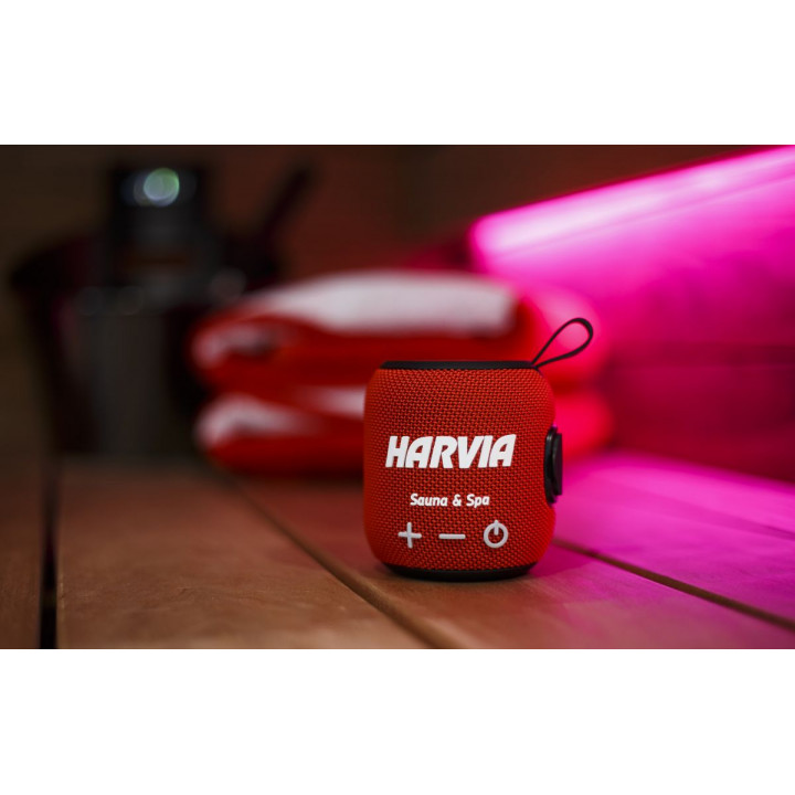Waterbestendige saunaluidspreker HARVIA, rood