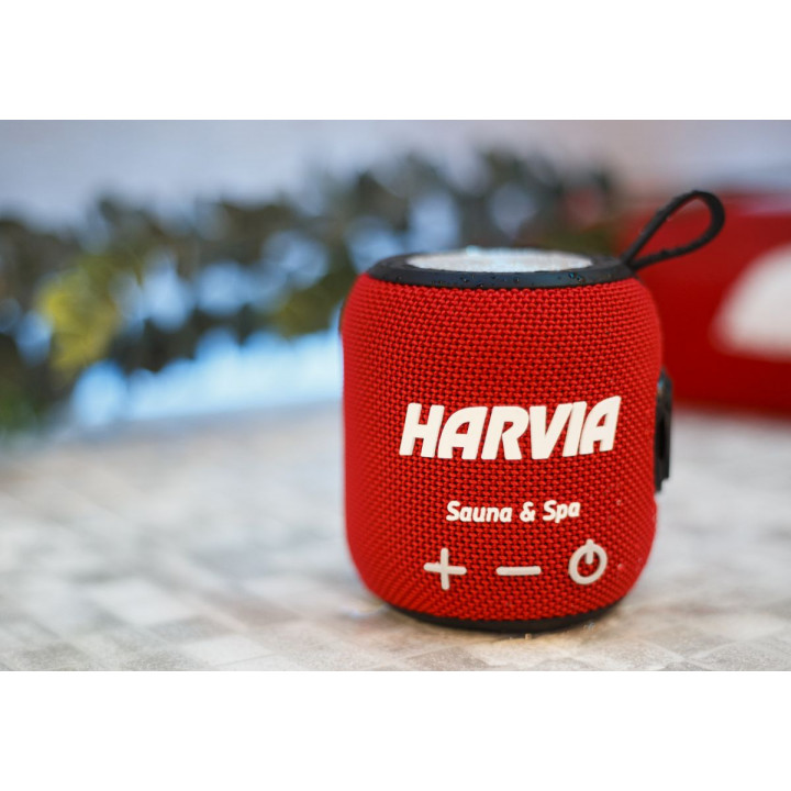Waterbestendige saunaluidspreker HARVIA, rood