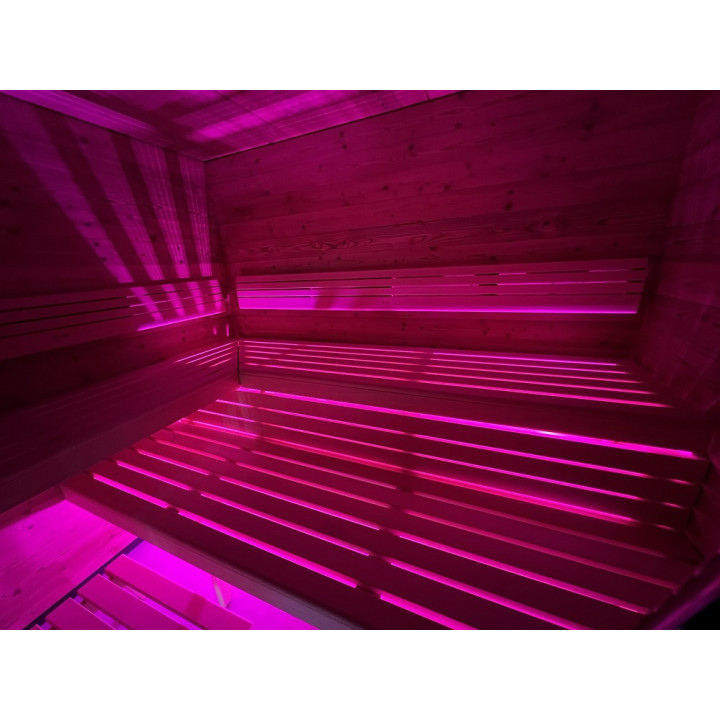 SAUFLEX RGB LED-SCHIJNWERPER, MET BEDIENINGSEENHEID