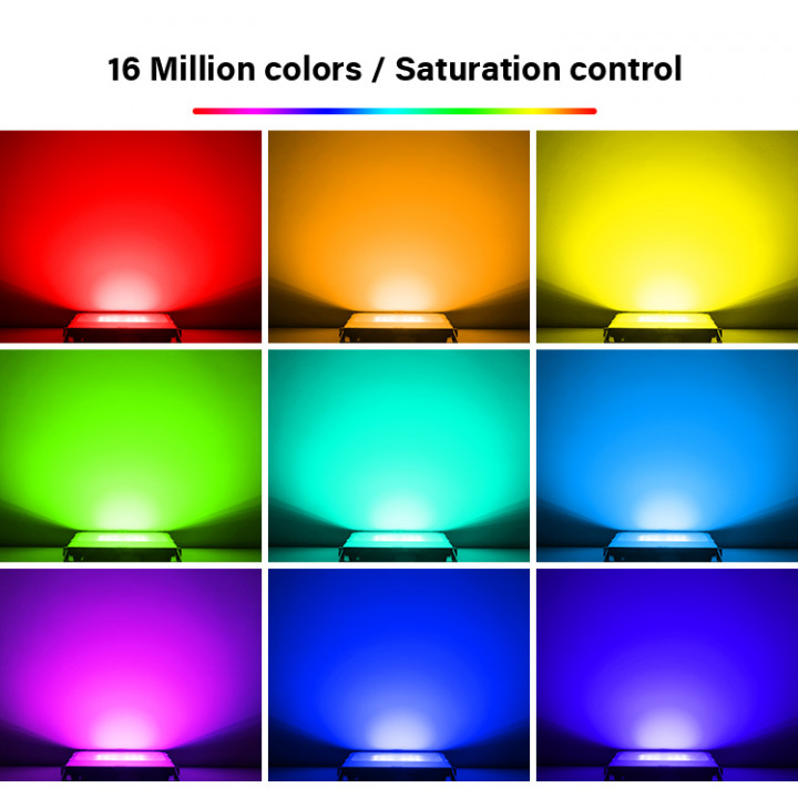 SAUFLEX RGB LED-SCHIJNWERPER, MET BEDIENINGSEENHEID