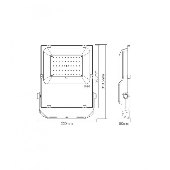 SAUFLEX RGB LED-SCHIJNWERPER, MET BEDIENINGSEENHEID