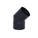 HARVIA elleboog 45°, zwart - 0