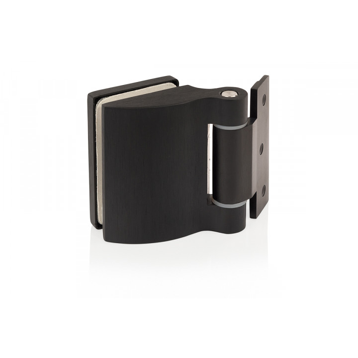 AD glazen saunadeur, zwart frame