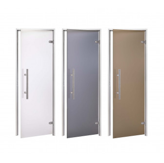 AD LIGHT glazen deuren voor stoomsauna, mat glas