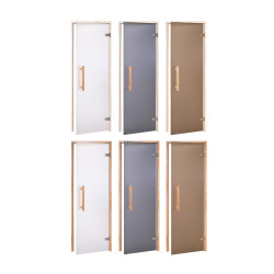 AD NATURAL glazen saunadeuren, mat glas  AD NATURAL glazen saunadeuren, mat glas