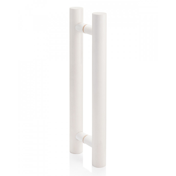 AD glazen saunadeur, wit frame, mat glas
