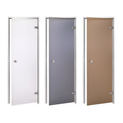 AD glazen deuren voor stoomsauna, mat glas  AD glazen deuren voor stoomsauna, mat glas