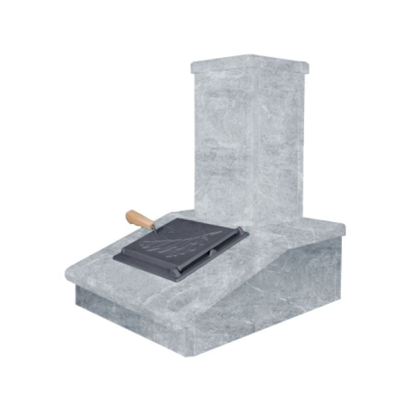 Stenen schoorsteenafwerking, Talkochloriet, 540 mm