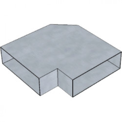 Elleboog plat 5F15/90  Elleboog plat 5F15/90