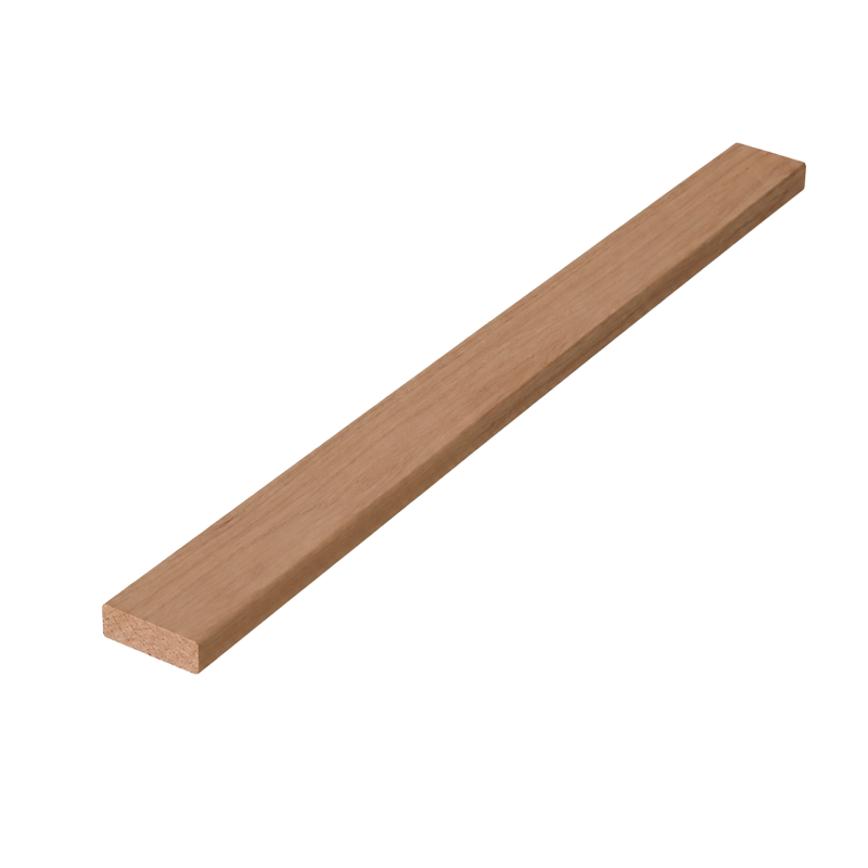Afdeklijst, 8 x 30 mm, elzenhout